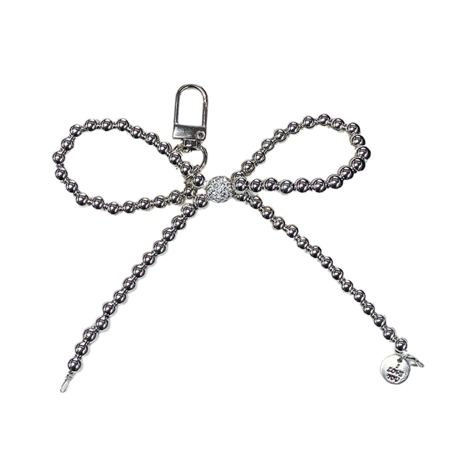 

Стильный кулон-бабочка с бусинами, аксессуар для телефона, персонализируйте свою сумку с помощью стиля для брелоков, кошельков и телефонов 1