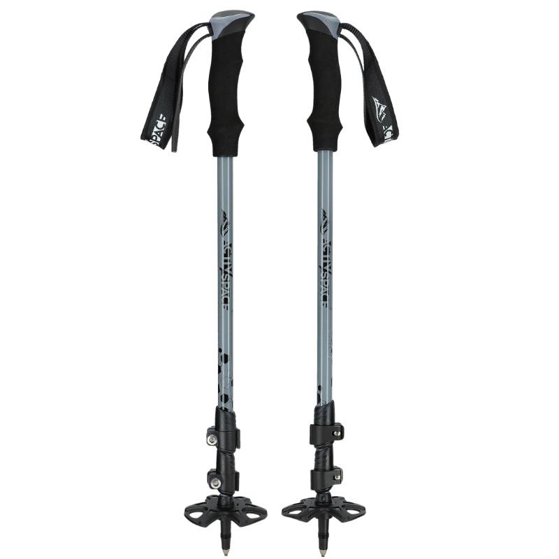 Adjustable trekking poles gray - standard k01