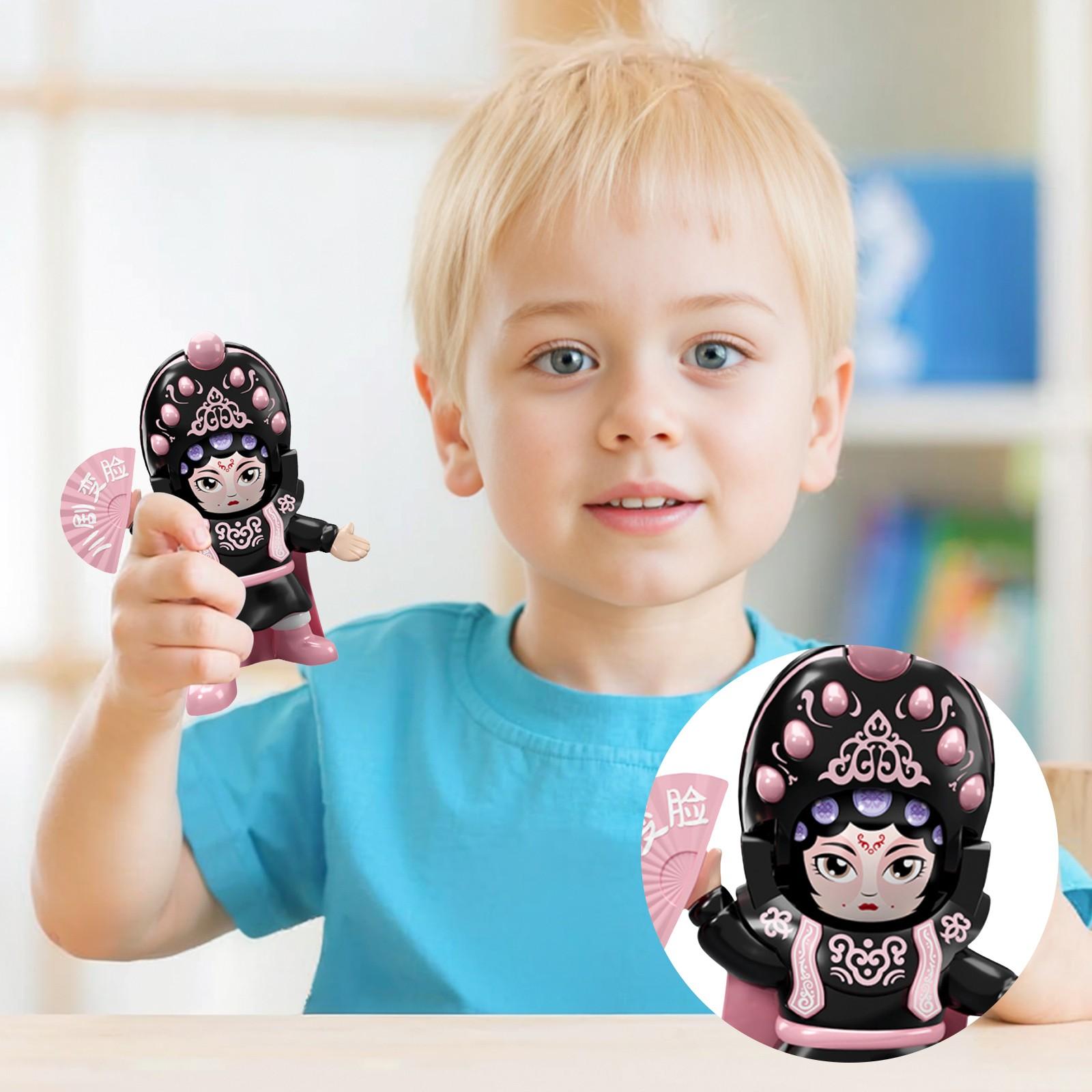 

Кукла, меняющая лицо, Сычуаньская опера, меняющая лицо, китайские культурные сувениры, рука One Size розовый