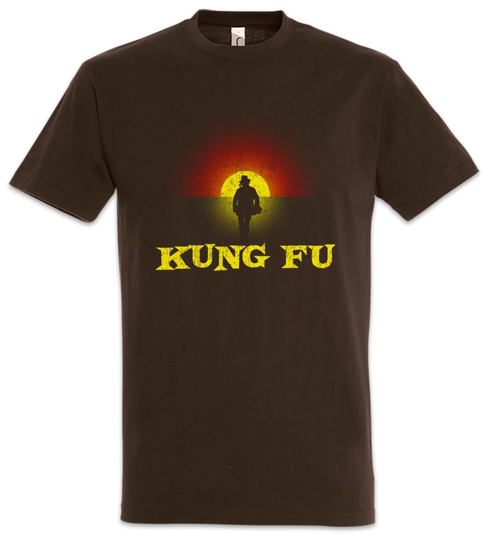 Kung Fu Walking Silhouette T-Shirt Mens Womens Tees Top Martial Bruce Arts Symbol Lee Karate XL