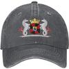 Almere Coat of Arms Baseball Cap Vintage Washed Denim Style Adjustable Dad Hat for Unisex Women