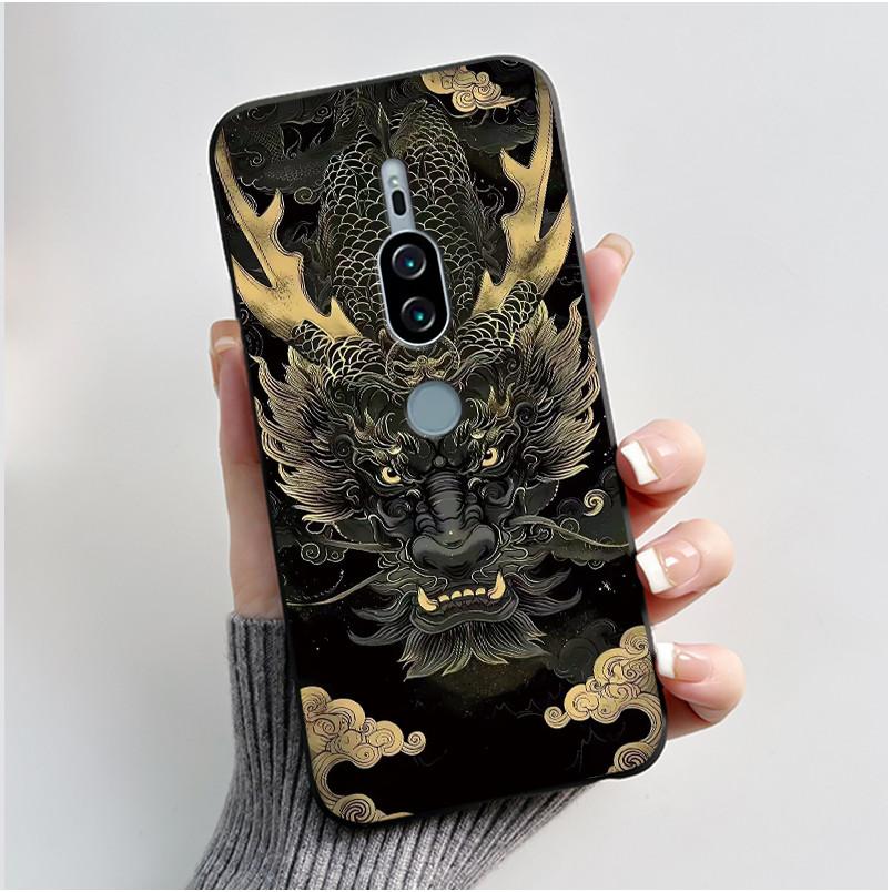 For Sony Xperia XZ2 Premium SO-04K SOV38 XZ2Premium Case Luxury Cute Cool Boys Girls Black Soft Silicone Back Cover TPU Housing