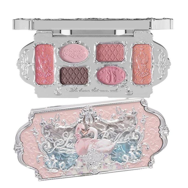 Flower Knows - 6 Shade Eyeshadow Palette - #03 Pink Swan