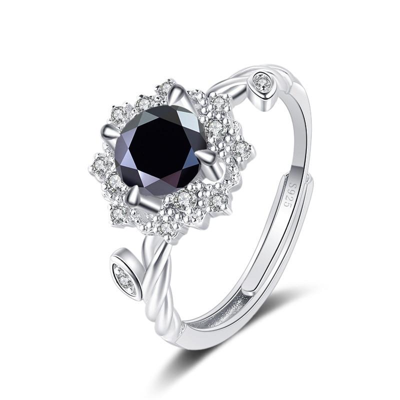 

Bague Ringen Round 8H8A VVS D Color 1ct Муассанит Кольцо Стерлингового Серебра S925 Ювелирные Аксессуары Цветок Четыре Кольца Когтя Для Женщин 1ct adjustable чёрный