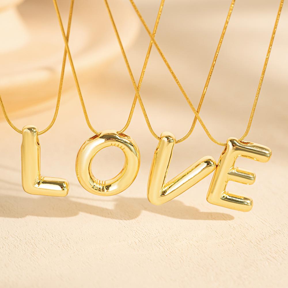 Collana con Ciondolo Lettera Alfabeto A-Z in Acciaio Inossidabile per Donna Catena a Serpente Iniziale Choker Clavicola Collane Gioielli per Regali di Compleanno