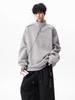 Men's Autumn Trendy Half-Zip Stand Collar Velvet Hoodie