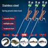 Automatic Spring Hand Line Fishing Set with Bell and Hook for Silver Carp and Turtle