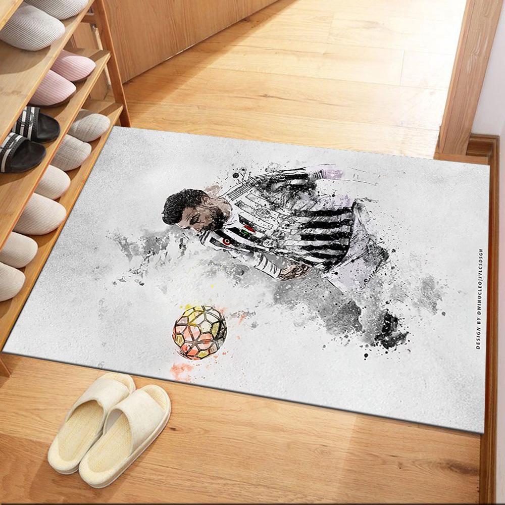 Juventus Floor Mat Suitable For Study Room Game Room Hallway Living Rooms Antislip Carpet Decorate Offices