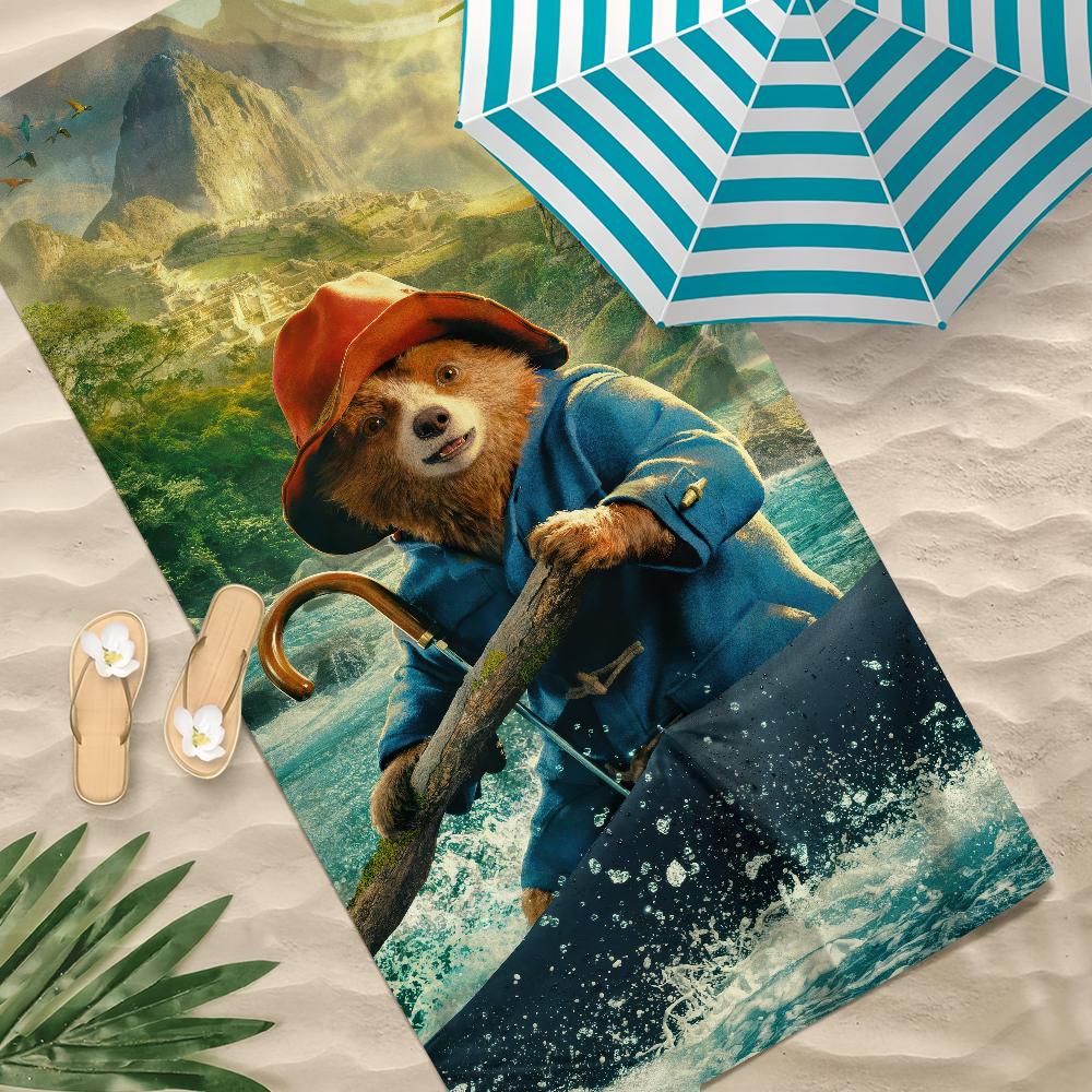 Towel Gym Shower Camping P-Paddingtons-S Quick Dry Sports Large Beach Towels Soft Film Classic Cute Pool Gift For Travel