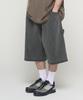 CARGOBROS Dirty Washed Carpenter Bermuda Pants (Charcoal)