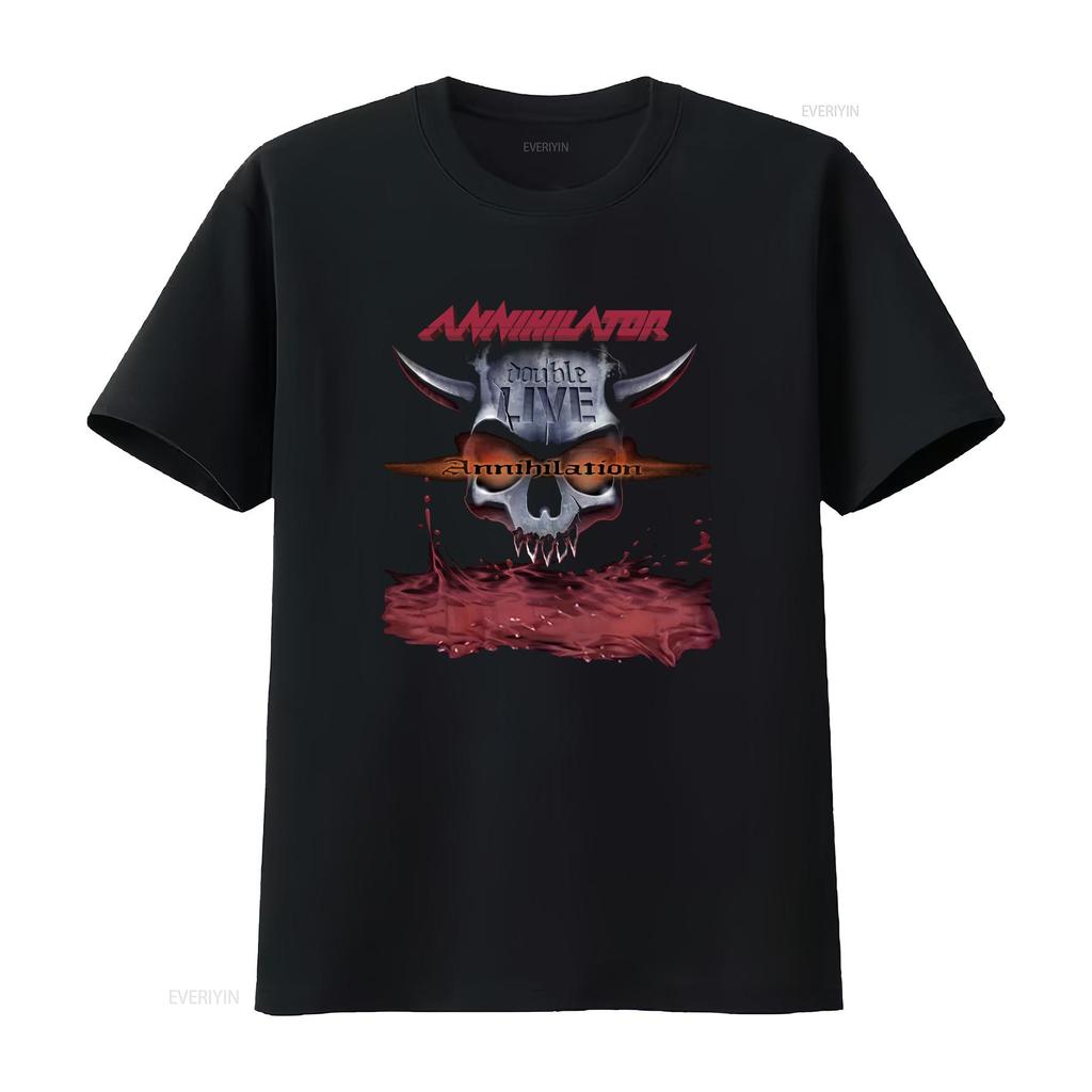 New Annihilator Band For Fans S 5xl T Shirt Bi0451 Vintage Washed Homme Graphic Stylish Stretched Versatile Casual Soft