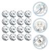 30 Pcs Crystal Gemstone Flower Button Rhinestone Glass nament For Furniture Garment Rivets Upholstry Buttons Sewing Crafts