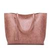 New All Matching Fashionable Handbags Simple Oil Wax Leather Casual Women's Shoulder Bags Large Capacity Tote Bags