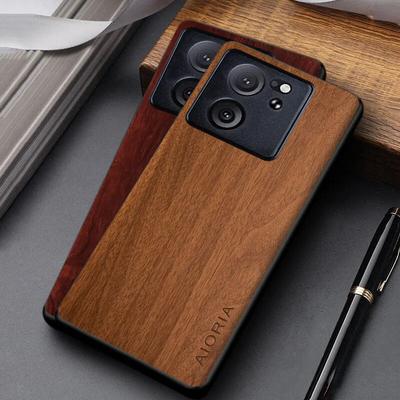 Hülle für Xiaomi 13T Pro Coque Einzigartiges Design Leichte Holzmuster PU-Lederhülle für Xiaomi 13T Hülle Funda