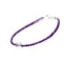 Natural Uruguayan Amethyst Bracelet for Women9Pure silver bracelet with amethyst and zodiac sign