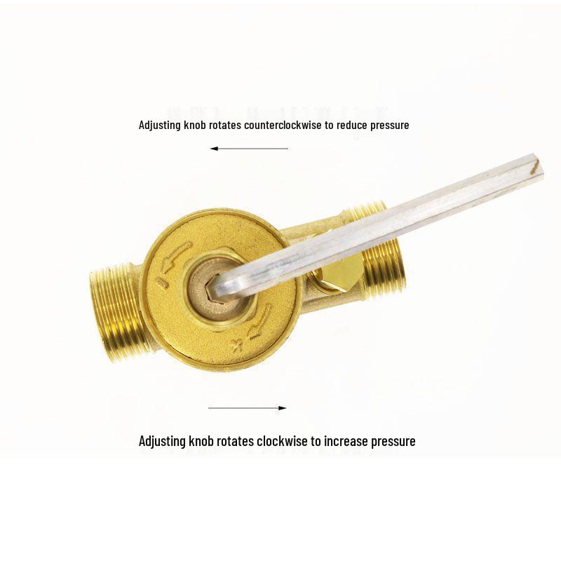 DN15 Adjustable 4-Point Household Water Pressure Reducing Valve for Heaters & Purifiers, 65-25 Pressure Range