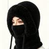 **Women Knit Balaclava Face Mask Neck Warmer Ear Flap Fleece Lined Outdoor Cycling Winter**
