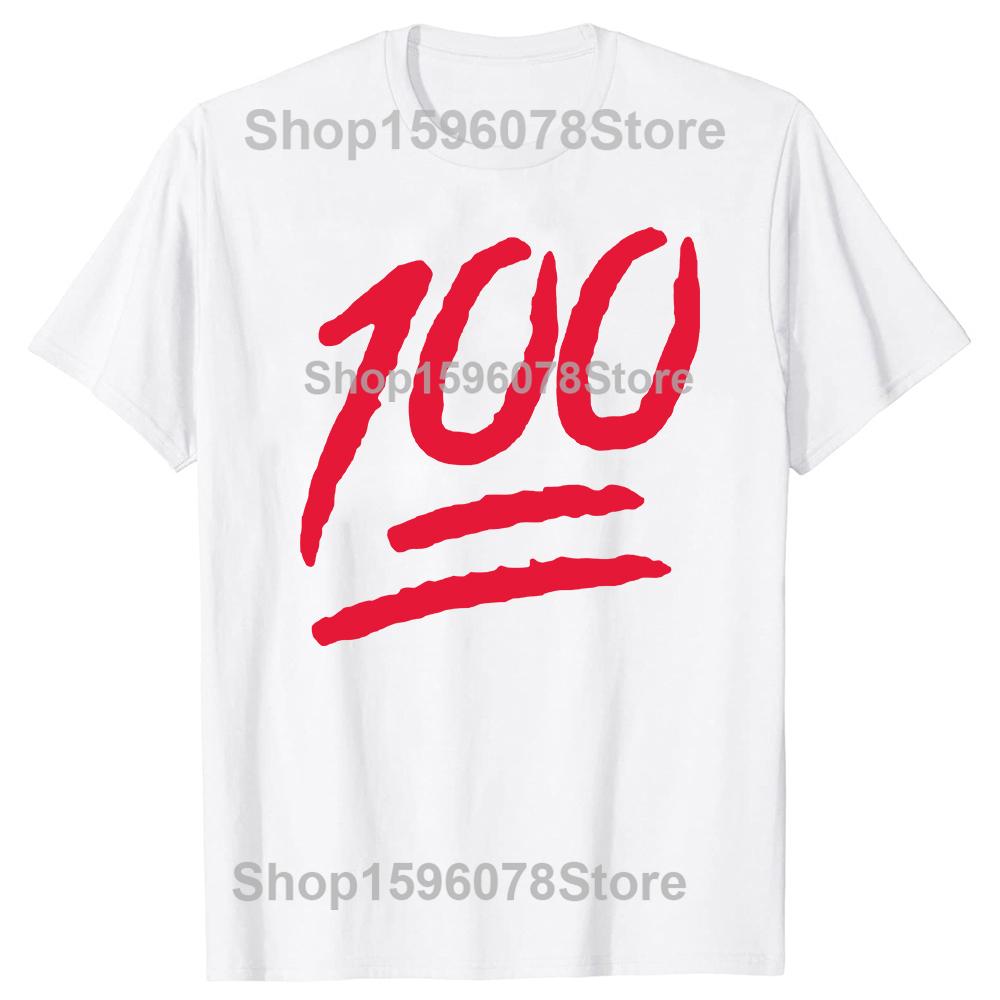 

Keep it 100 Красный Графический 100% Хлопок Футболки Мужские Женские Мода Принт Футболка Свободная Оверсайз Уличная Одежда Хип-Хоп Унисекс Футболка S