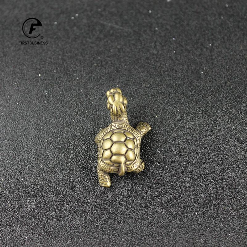 Pure Copper Dragon Turtle Statue Vintage Brass Tortoise Miniatures Figurines Home Decorations Car Ornament Desk Decor
