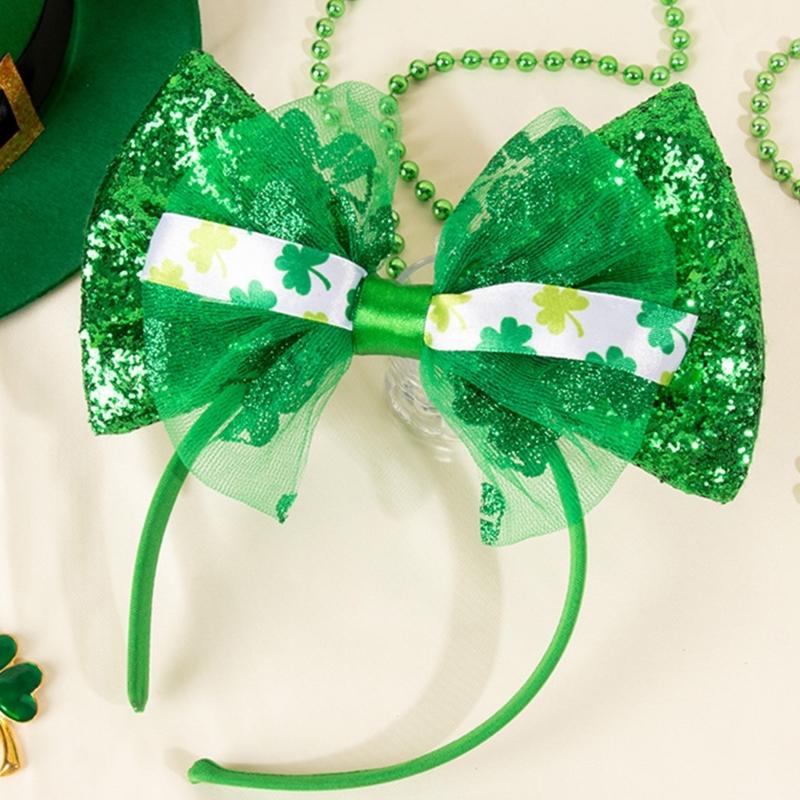 Festival Irish Themed Plastic Hair Band for Saint Patrick's Day Celebrations Comfortable Lightweight Headwear Accessory