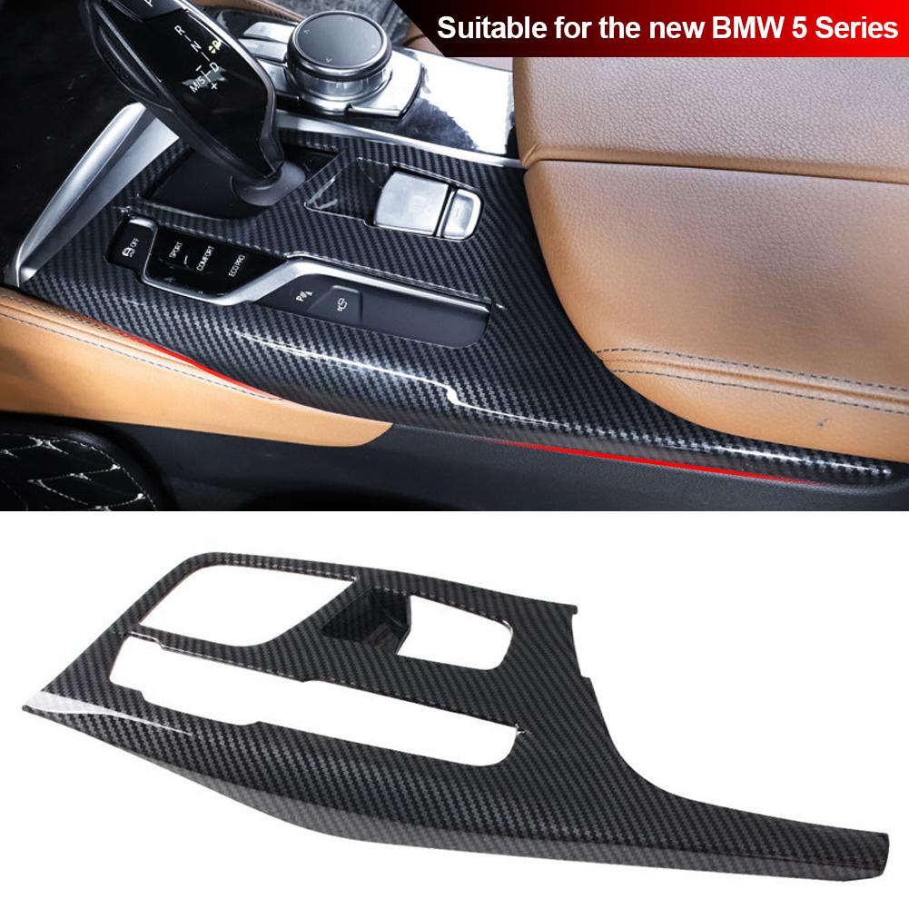 

Carbon Fiber Car Central Console Gear Shift Box Panel Cover Trim ABS for 5 Series