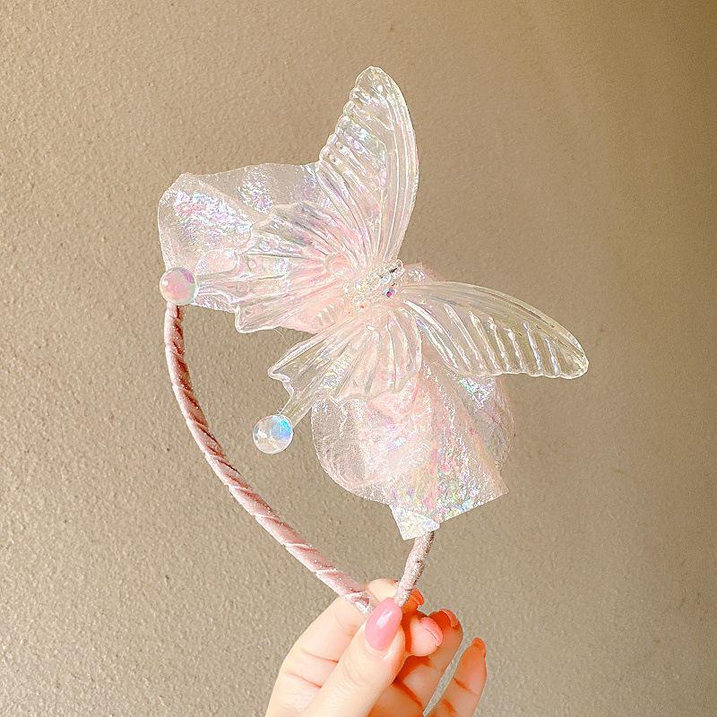 Korean Children's Fairy Butterfly Princess Hair Clip & Headband Set, 2024