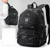 Large Capacity Men's Casual and Fashionable Backpack Travel Backpack Nylon Men's Middle School and College School School Bag