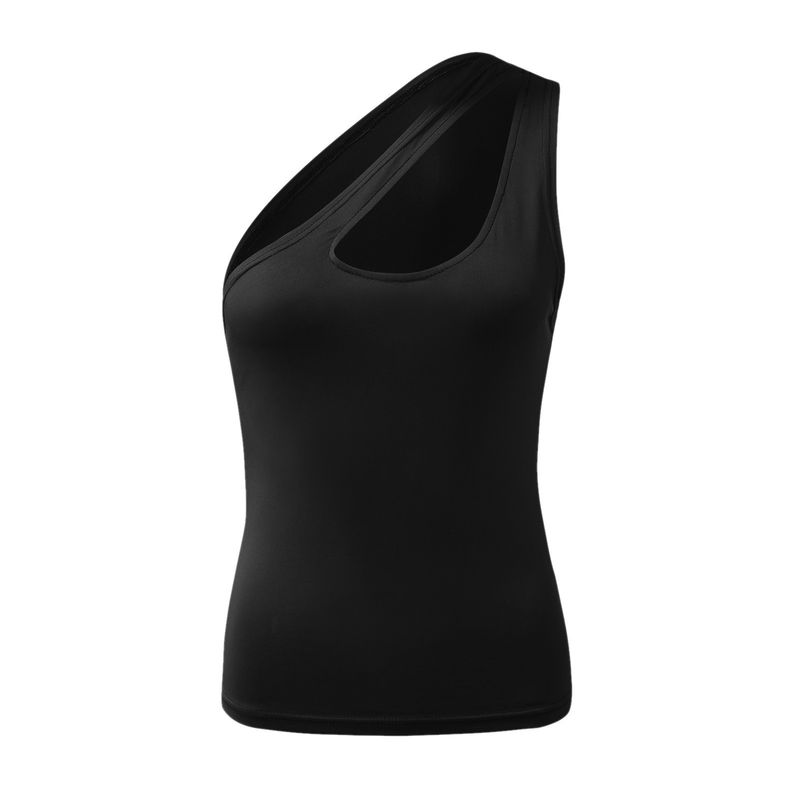 Sleeveless Diagonal Shoulder Vest Top Sleeveless Oblique Shoulder Small Tank Top Top T-shirt
