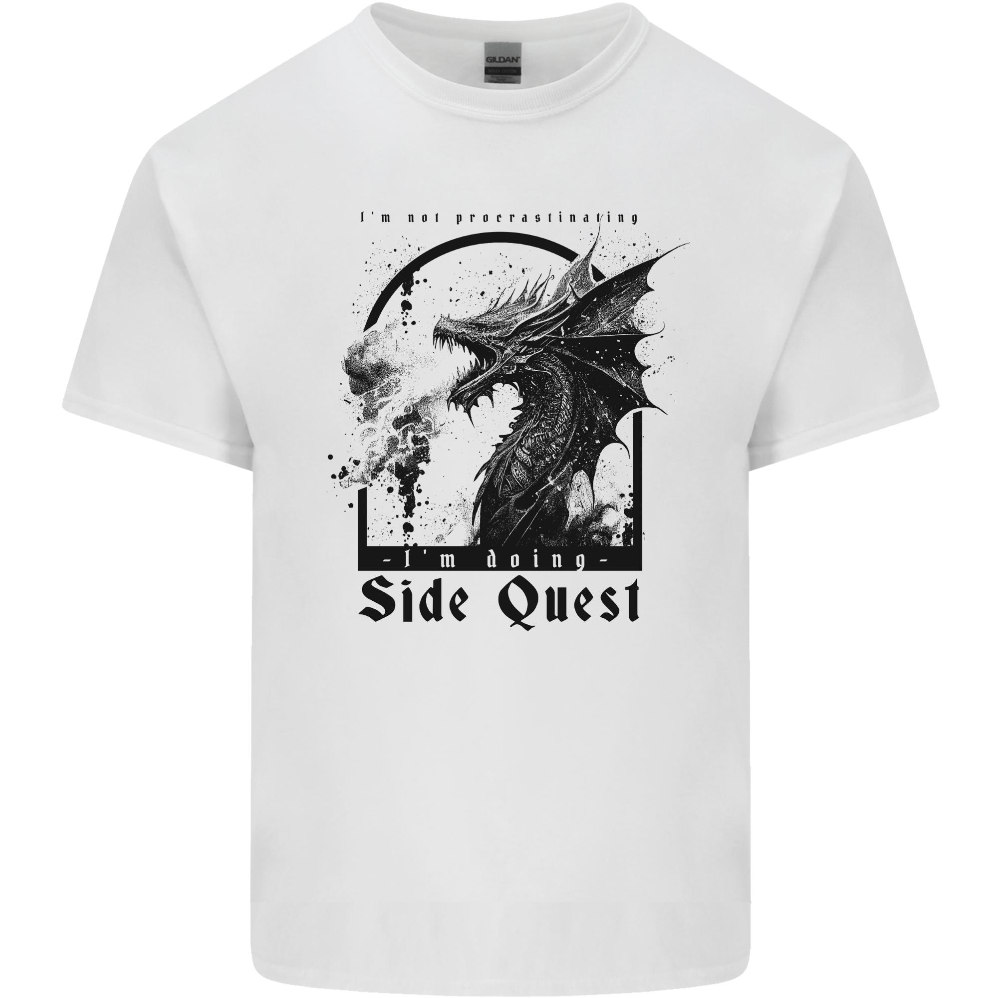 RPG Im on a Side Quest Dragon Unisexs Light Cotton TShirt S