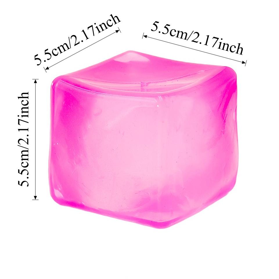 Squishy Ice Cube Fidget Toys, Stress Relief Ball For Adults Kids Anxiety, Sensory Toys For Autism Adhd, Easter Christmas Gift