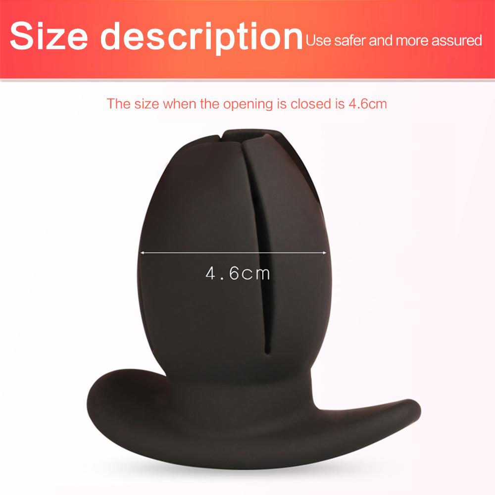 Silicone Anal Dilator Hollow Petal Tunnel Butt Plug Anal Expander Vaginal Speculum Expansion Sounding Anal Adult Sex