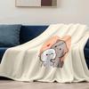 Lovely Cat Cartoon Thin Blanket Home Textile Flannel Soft Warm Throw Blanket Bedding Sofa Cover for sweethearts Kids Gift