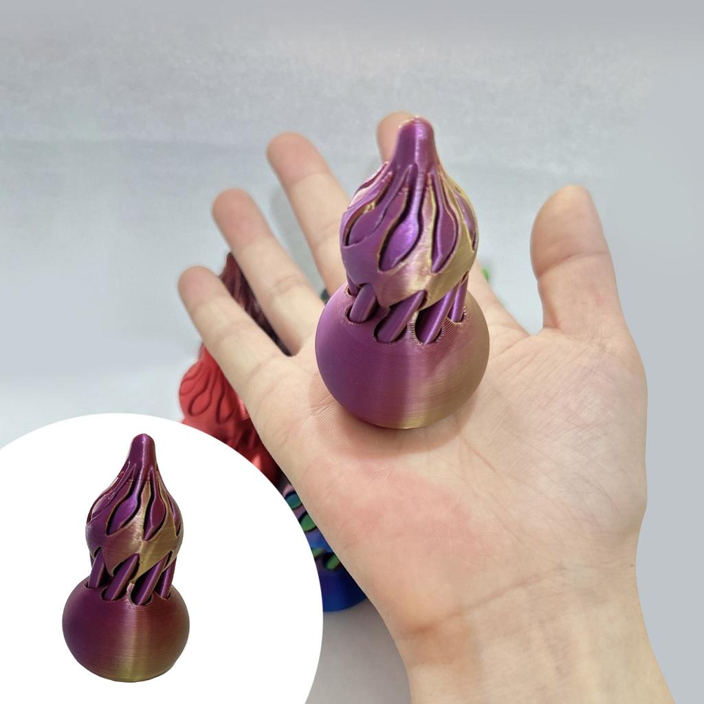 Kürbis Unmögliches Kürbis Spiralspielzeug für Erwachsene - 3D-gedrucktes Fingerspitzen-Kreiselspielzeug Spiralen Vortex-Spielzeug - Vortex-Faden-Illusionen