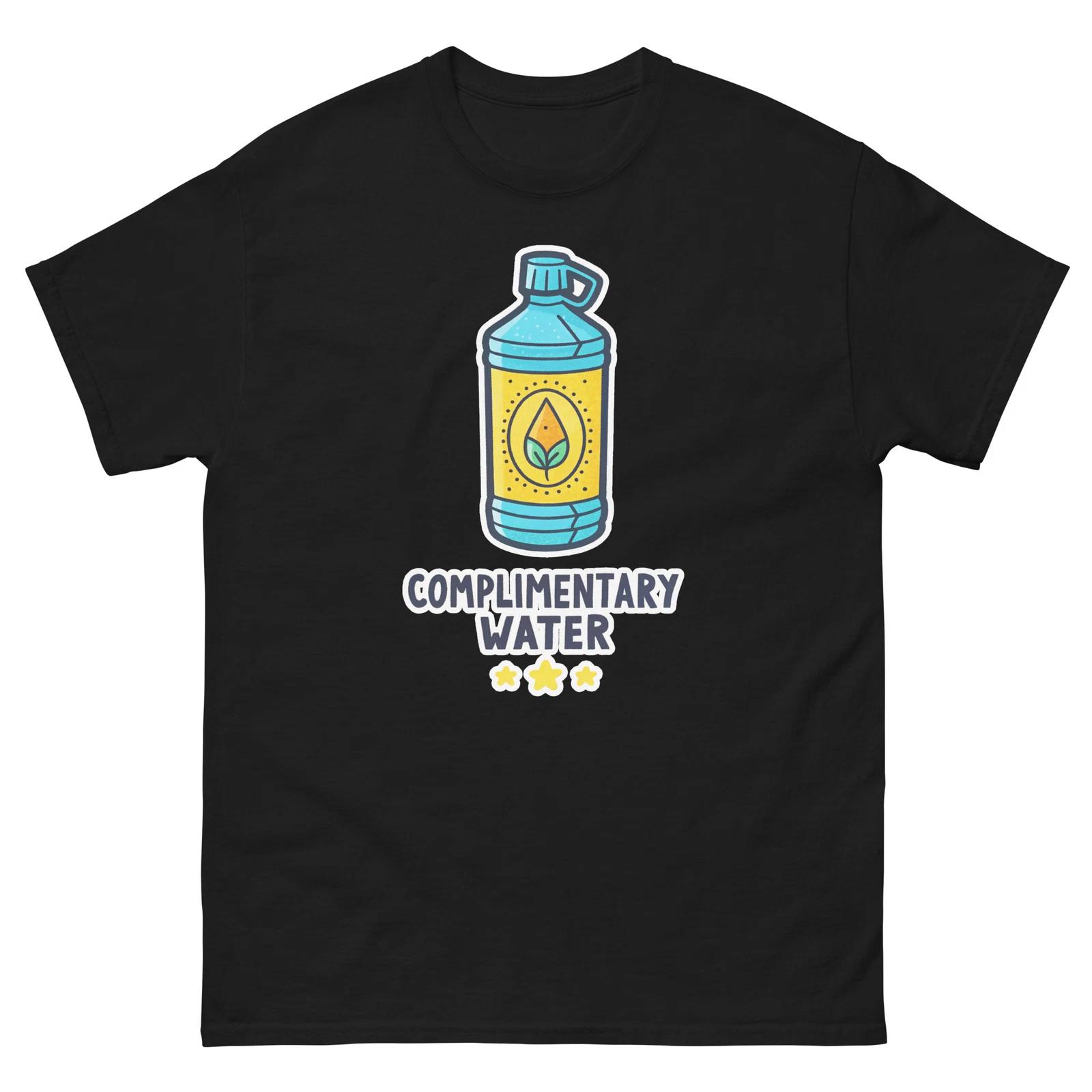 

Complimentary Water Hotel Item Travel Motel T-Shirt L