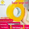 Beige Transparent Packaging Tape 4.5cm - Large Roll Adhesive Sealing Tape