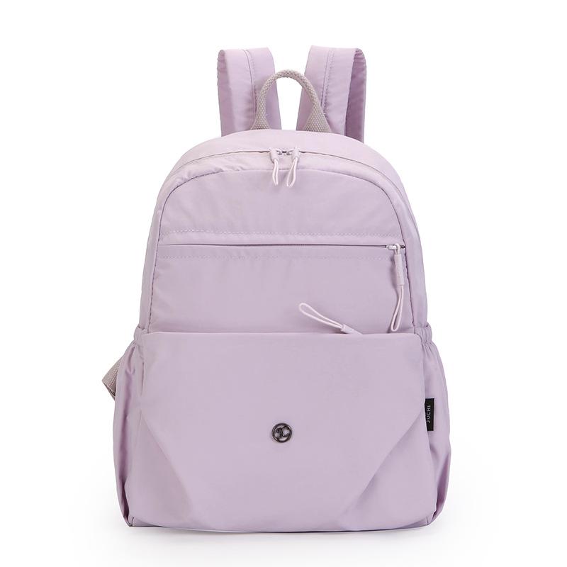Stylish and Simple Backpack Women's Casual Versatile Student Schoolbag Outdoor Multi-color Light Commuter Backpack