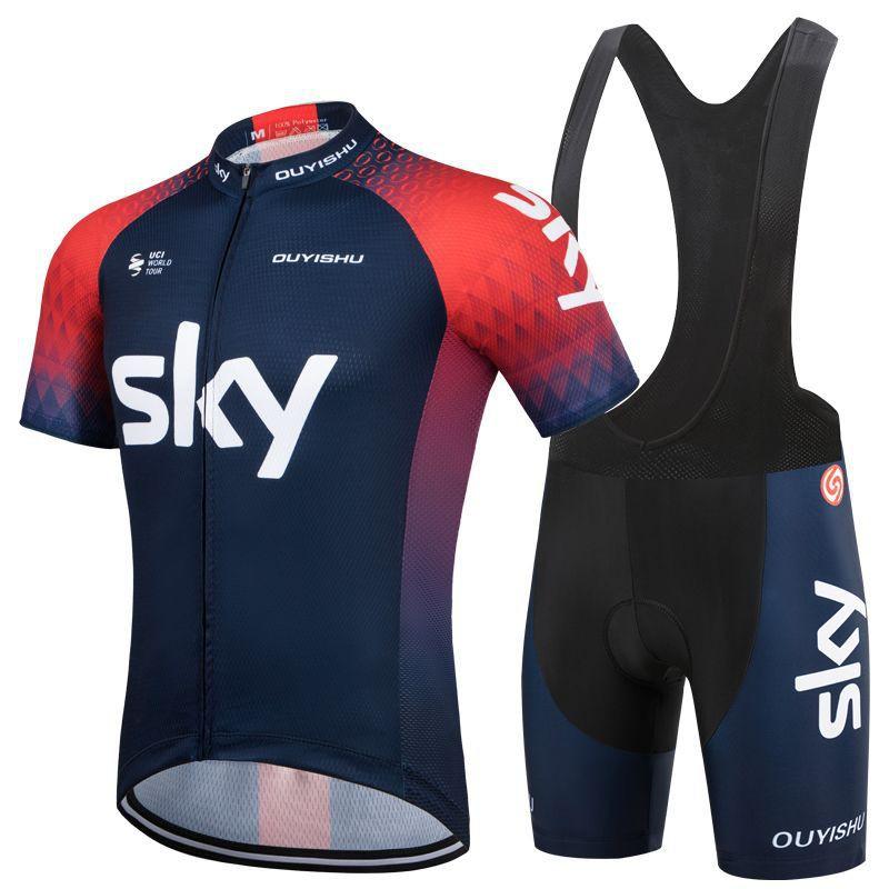 Mens Womens Cycling Jersey Bib Shorts Set Quick Dry Breathable Road Mountain Bike Apparel