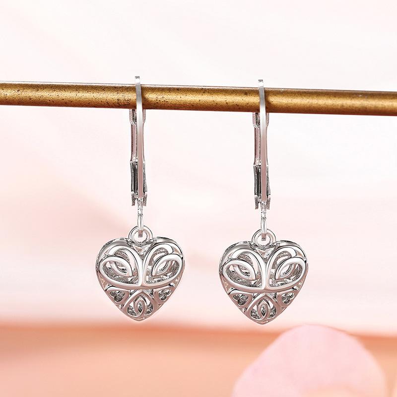 Bohemian Love Ear Buckle Women, Fashion Design Earrings, Texture Solid Color Popular Earrings