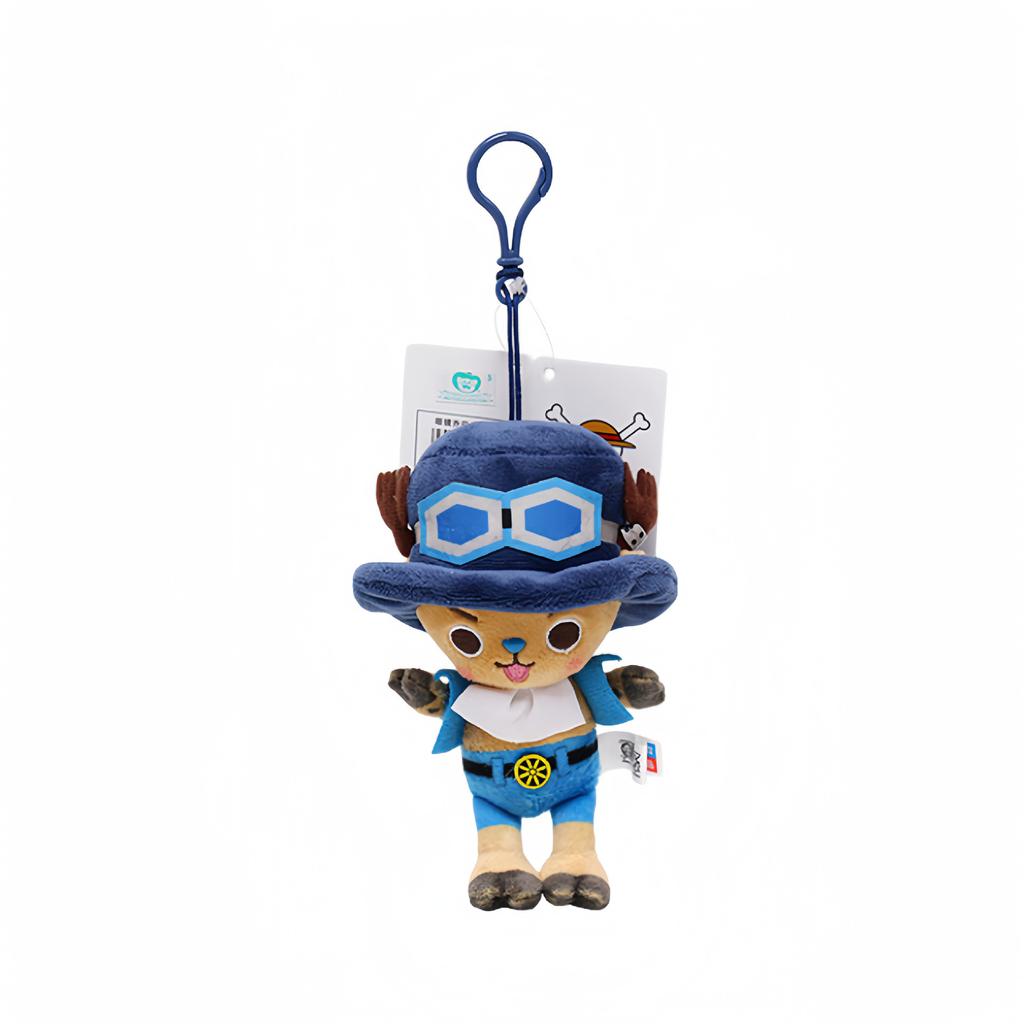New One Piece Plush Pendant 12Cm Anime Luffy Toy Tony Chopper Laboon Sabo Keychain Soft Stuffed Backpack Ornaments Toy