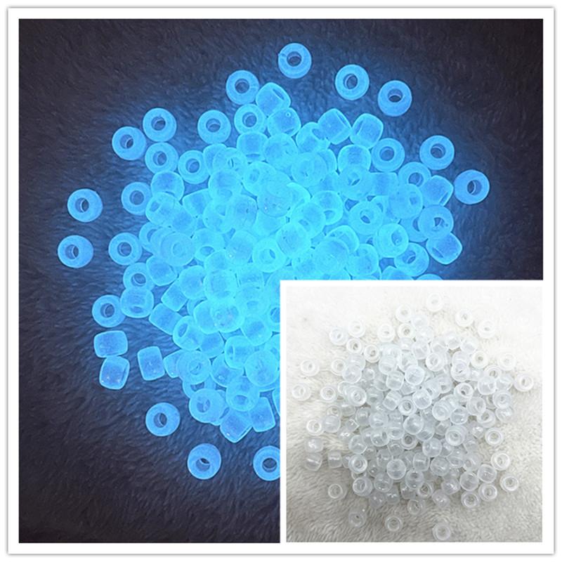 50 pz 8x6mm Forti Perline Luminose Glow In The Dark Pesca Branelli Allentati Del Distanziatore per la Marcatura di Gioielli Accessori Braccialetto FAI DA TE