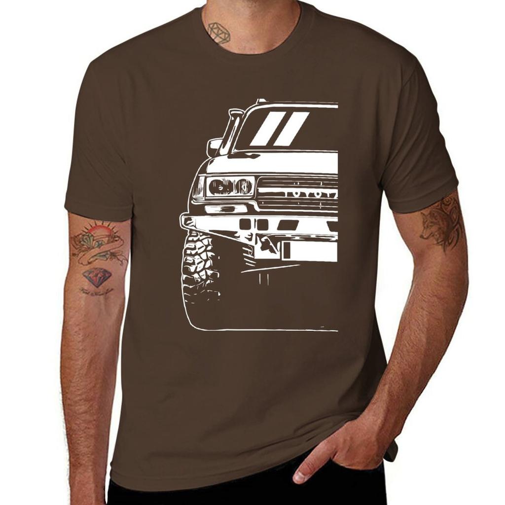 New Landcruiser  80 Series  Classic Car Art TShirt Customized T Shirts Anime Clothes Plain Black T Shirts Men