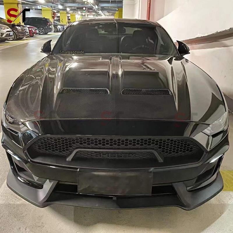 Ford Mustang Super Snake Carbon Fiber Hood - Modified Car Body Kit