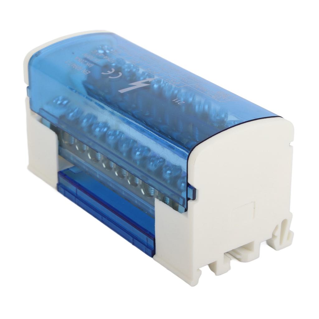 Zaciskowa Puszka Rozdzielcza 2-stopniowa Jednofazowa Szyna DIN z Przezroczystą Pyłoszczelną 211