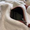 Men's and Women's Windproof, Cold-Resistant, High-Density Fleece Jacket with Stand-Up Collar for Autumn/Winter.