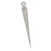 Stainless Steel 0-15mm Taper Gauge Aperture Scale Feeler Gauge Aperture Scale Hole Inspection Measuring Ruler