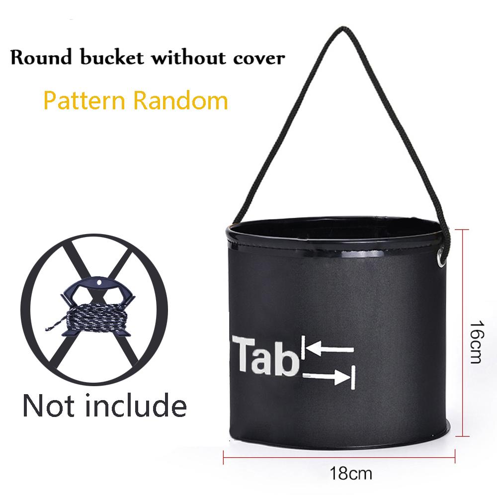 Eva Fishing Bucket 4L Folding Fetch Water Collapsible Multifunctional Fish Live Bait Container for Carp Fishing Accessory Tackle