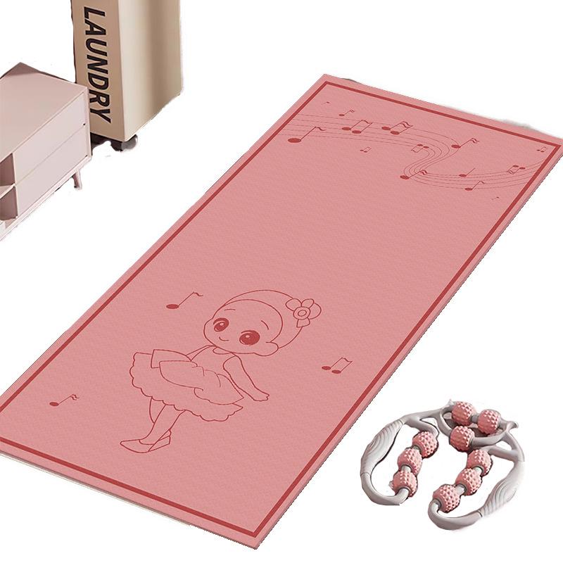 Covoraș de fitness silențios, antiderapant, cu absorbție a șocurilor, pentru sărituri în interior, alergare, dans și yoga