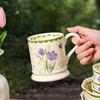 Retro Ceramic Mug High Looking Tulip Couple Water Cup Home Ceramic Cup Office Coffee Cup Gift