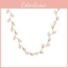 Stylish Alloy Gold Pearl Necklace Chic Minimalist Jewelry Perfect For Gift Giving