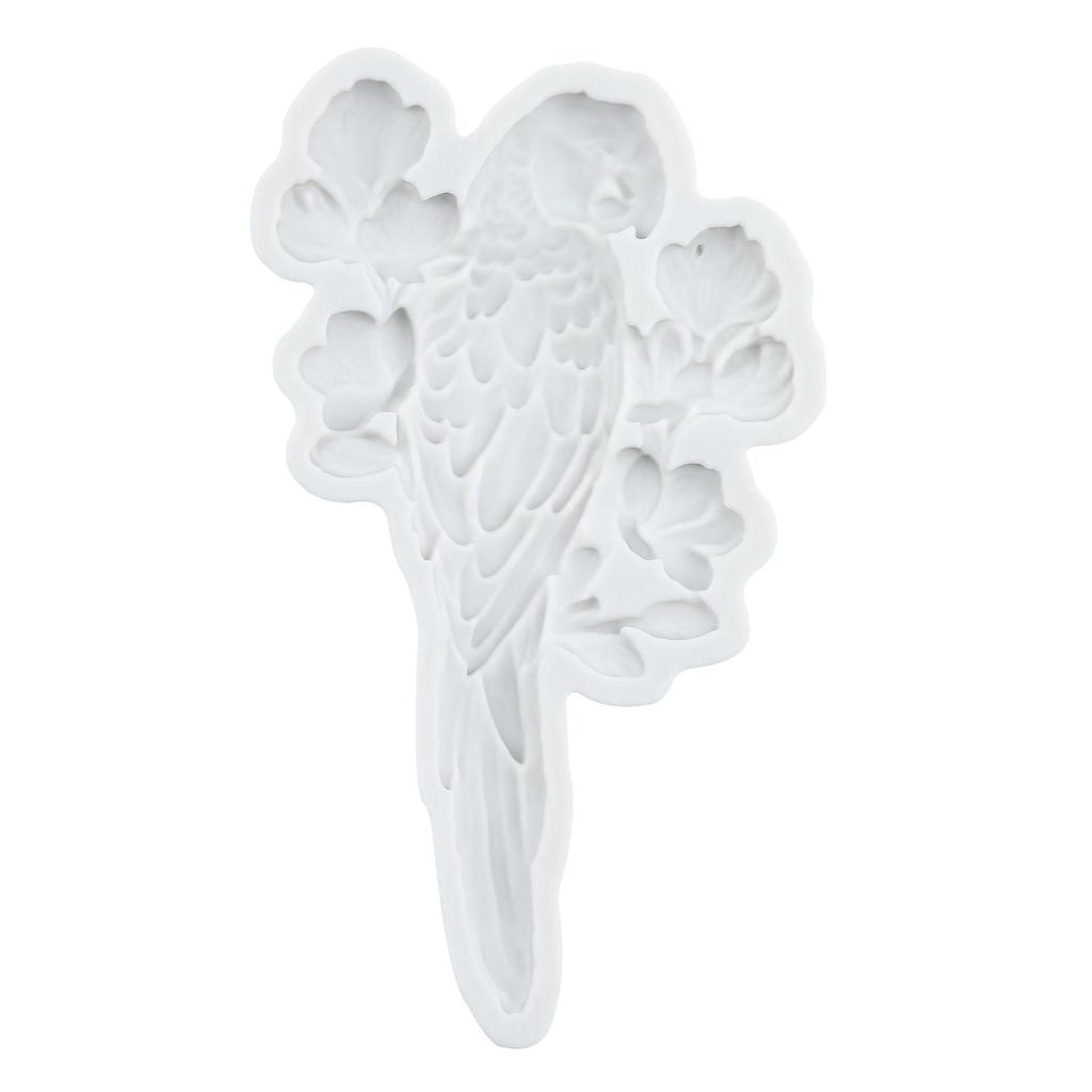 Parrot Silicone Mold Bird Fondant Molds Cake Decorating Tools Cupcake Topper Candy Resin Clay Chocolate Gumpaste Mold